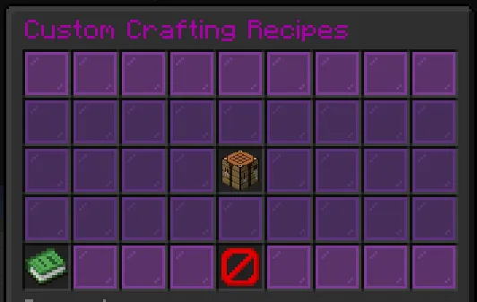 Custom Recipes Minecraft plugin preview